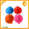 Different Colors Reusable Silicone Pet Foldable Bowl